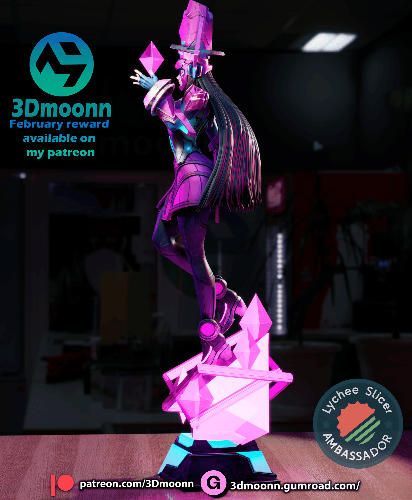 Galacta Resin Fan Art Sculpture (3DM)