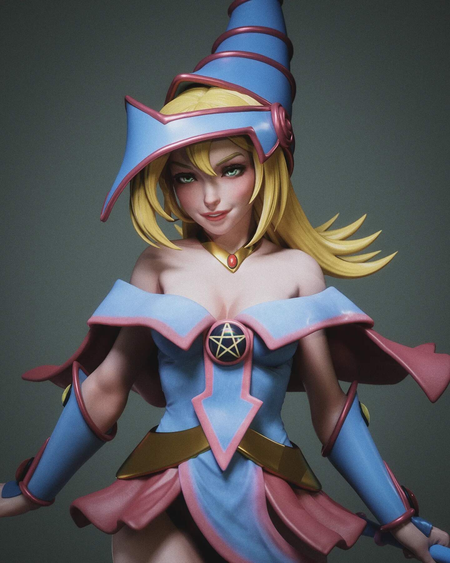 Dark Magician Girl Resin Art (Design by Abe3D)