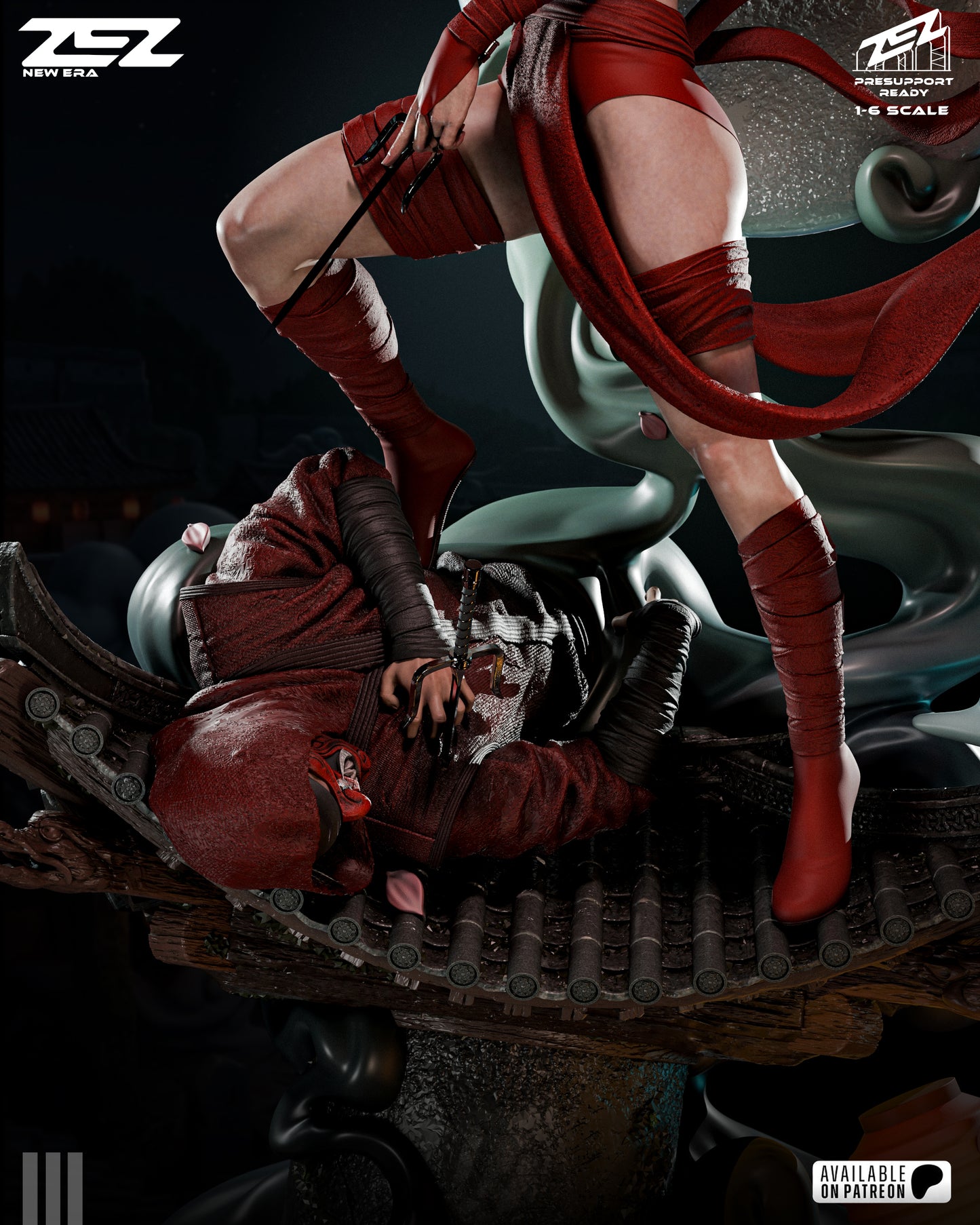 Elektra Resin Art (Design by ZEZ Studios)