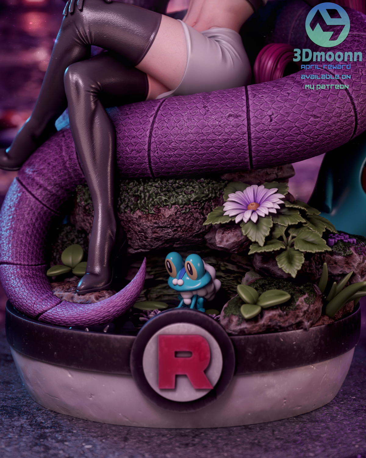 Pokemon Jessie Team Rocket Resin Sculpture Fan Art - MTO (3DMoonn)