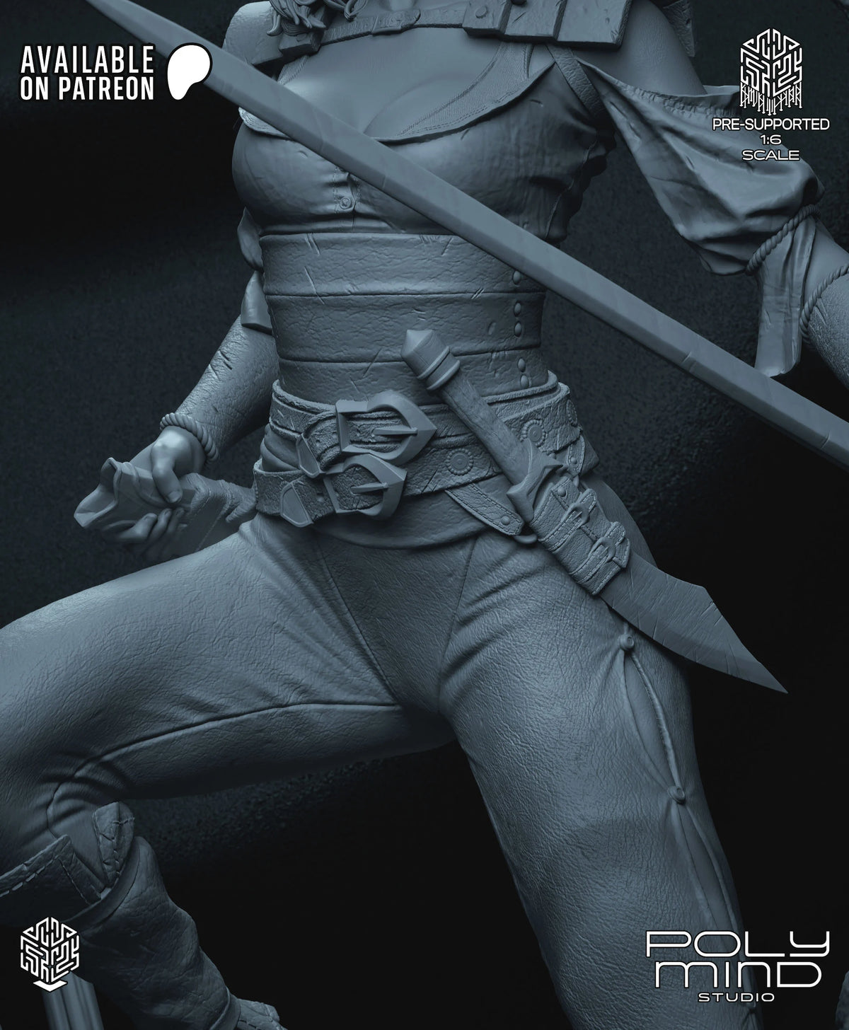Valeria Conan the Barbarian Resin Art (PolyMind Version)