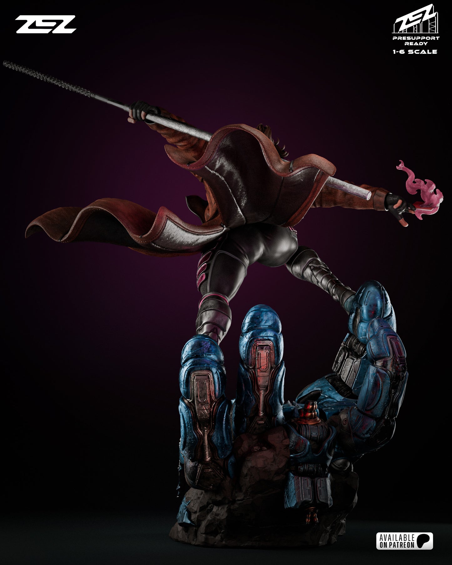 Gambit Resin Sculpture Fan Art - MTO (ZEZ)