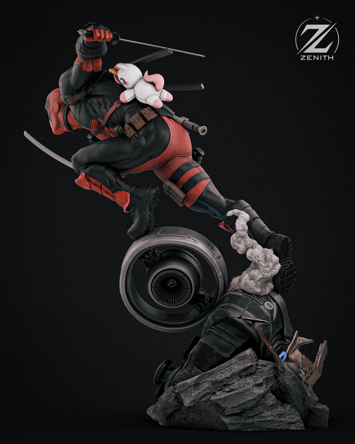 Deadpool Resin Art (Design by Zenith)