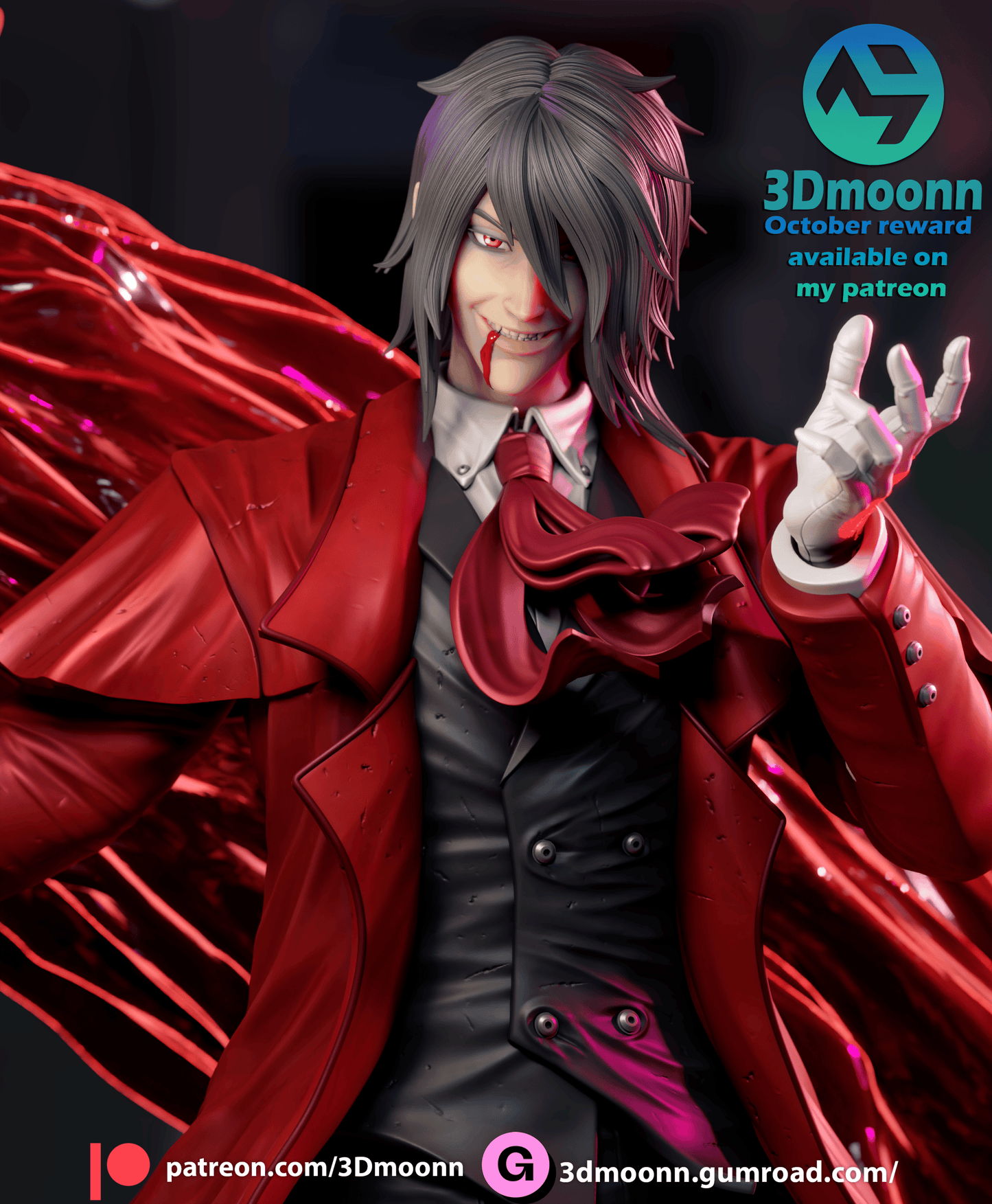 Alucard Resin Fan Art - MTO (3DMoonn)