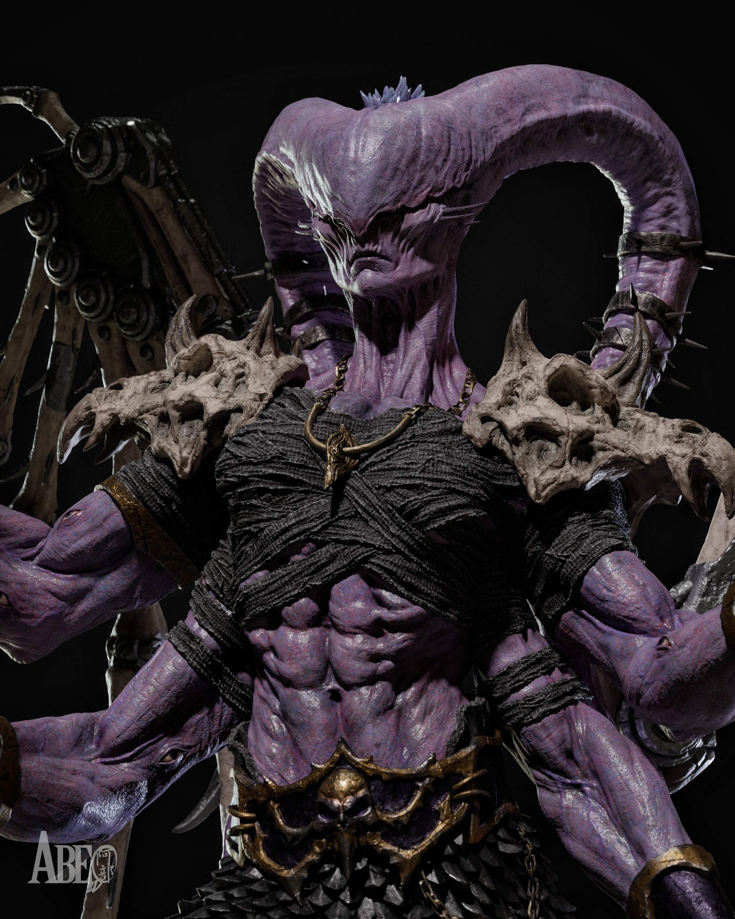 Ninefold Sorcerer Resin Art (Design by Abe3D)
