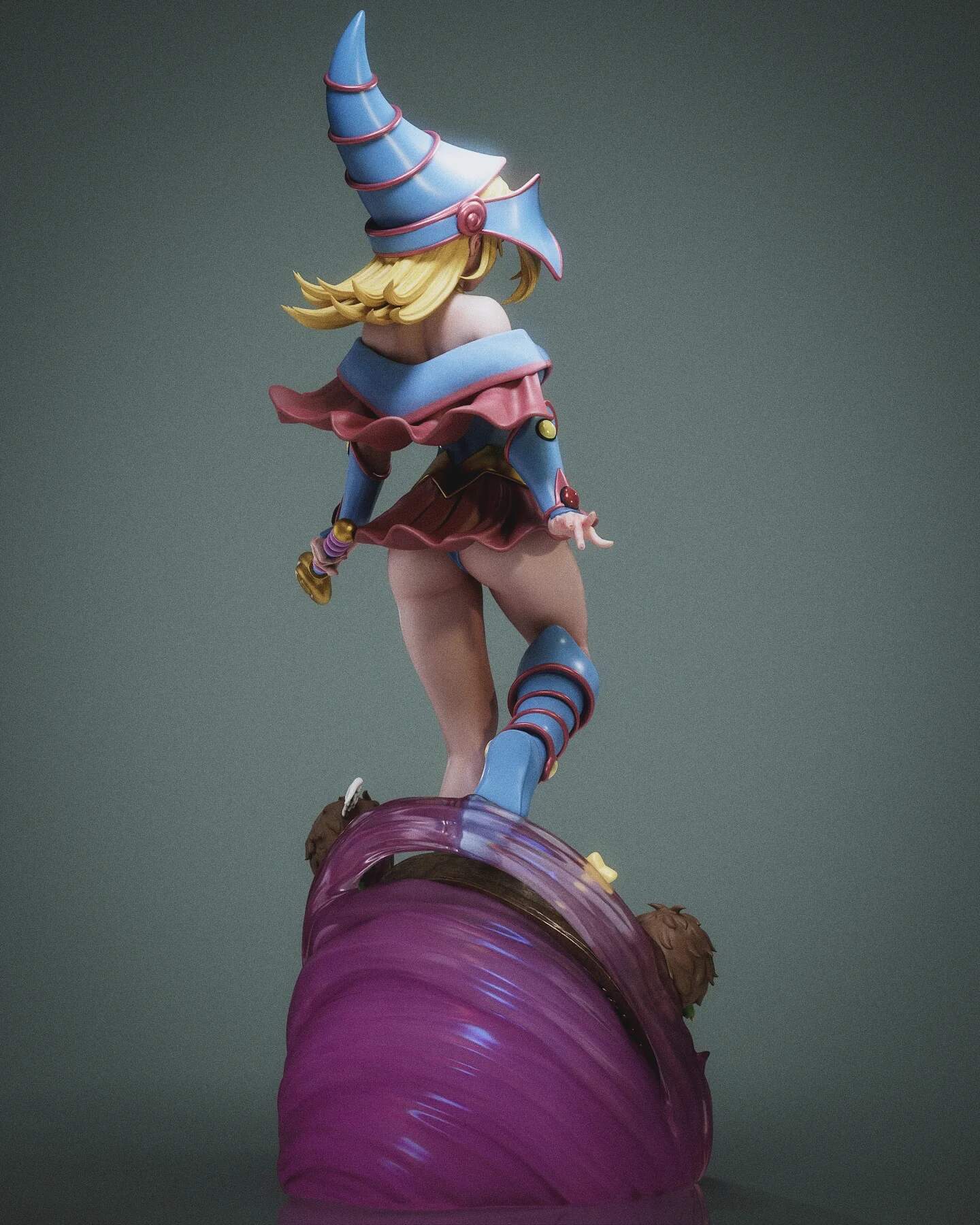 Dark Magician Girl Resin Art (Design by Abe3D)