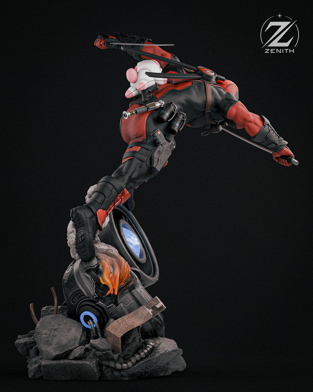 Deadpool Resin Art (Design by Zenith)