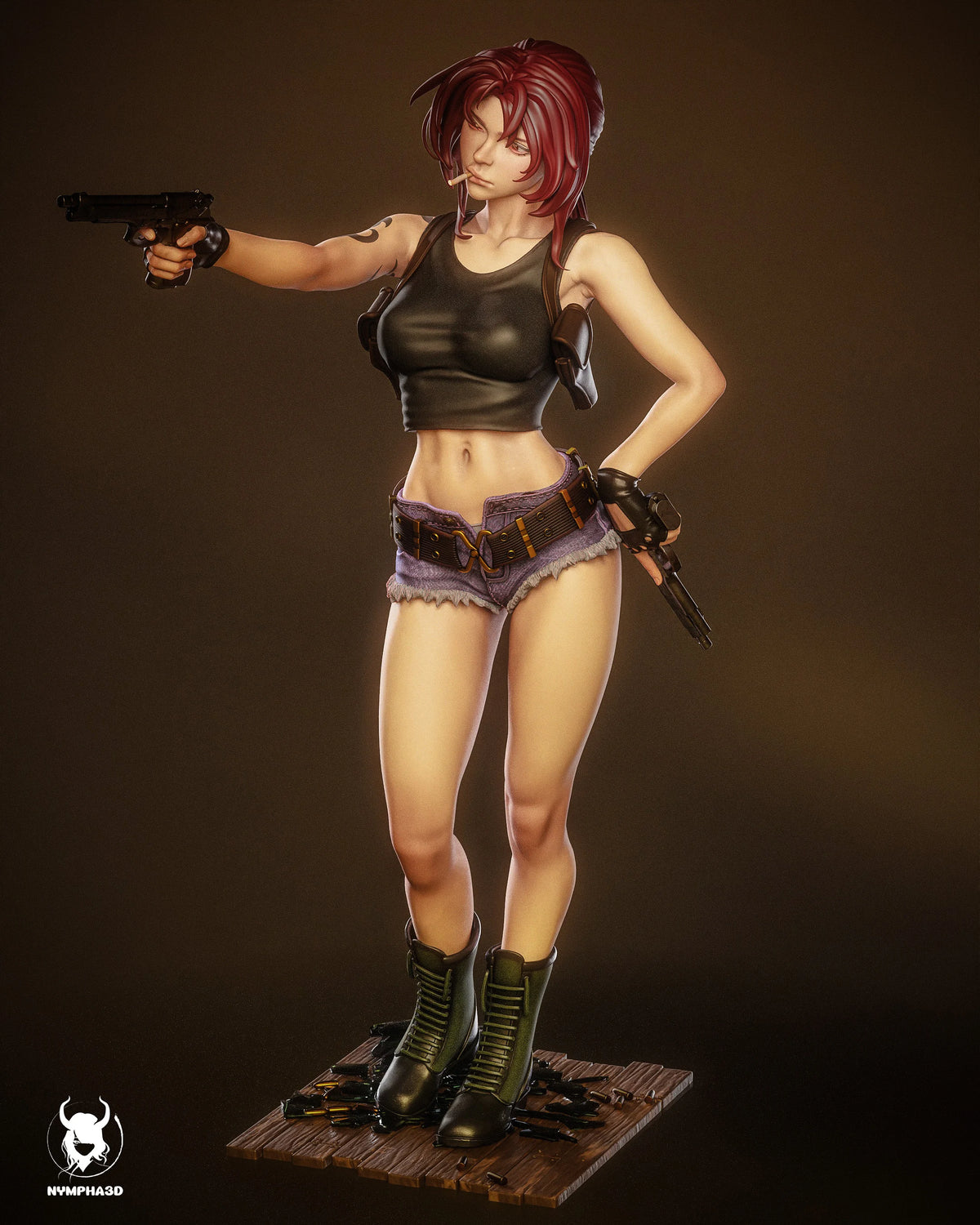 Revy Black Lagoon Resin Art (Nympha3D)