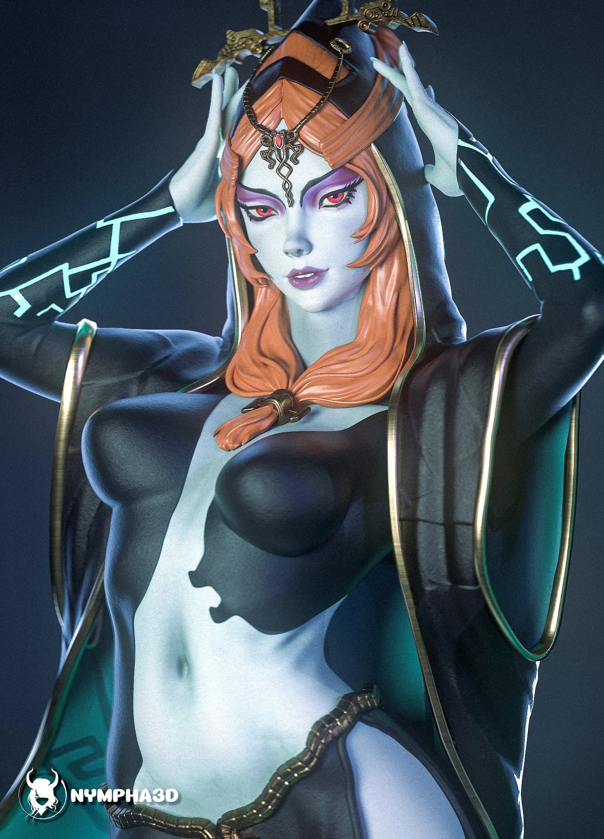 Midna Legend of Zelda Resin Art (Nympha3D)