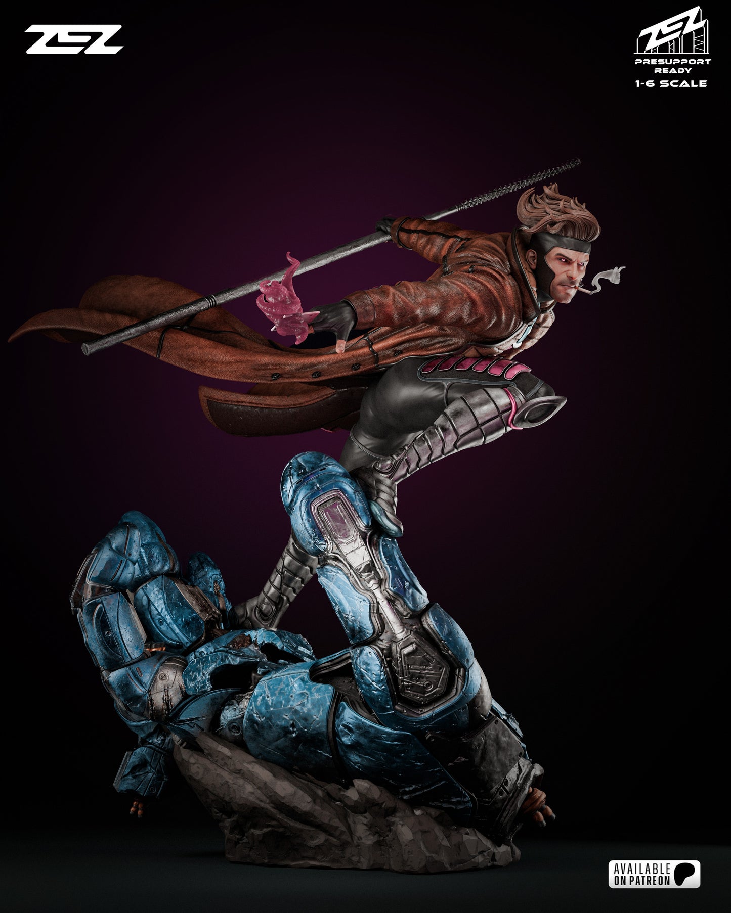Gambit Resin Sculpture Fan Art - MTO (ZEZ)