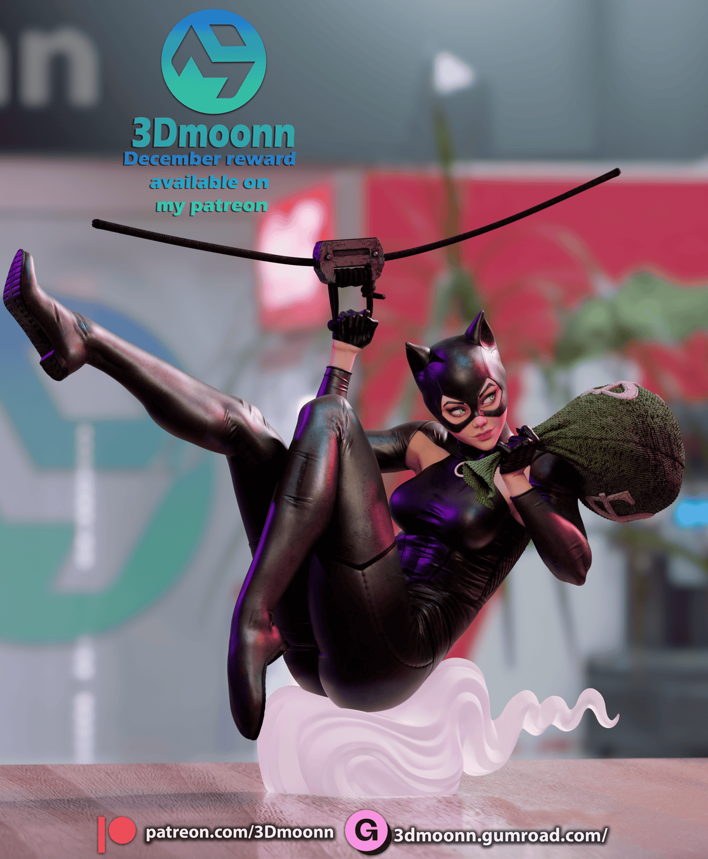 Catwoman Resin Fan Art Sculpture (3DM)