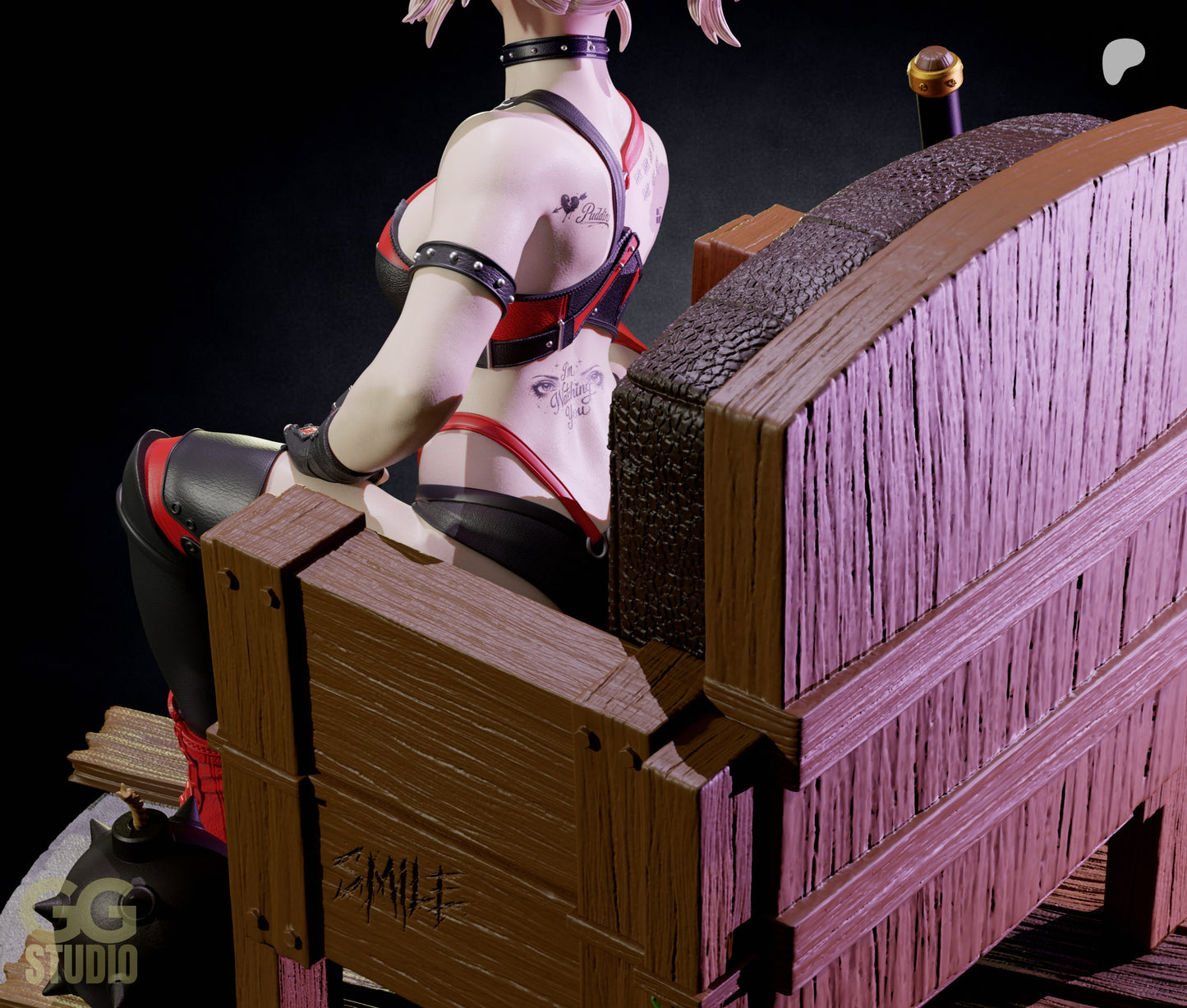 Harley Quinn Resin Art (Designed by GGStudio)