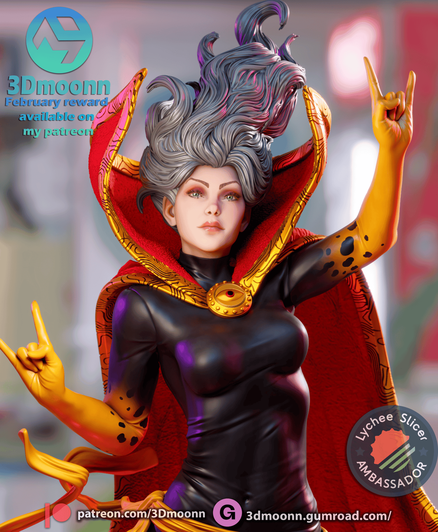 Sorceress Resin Fan Art Sculpture (3DM)