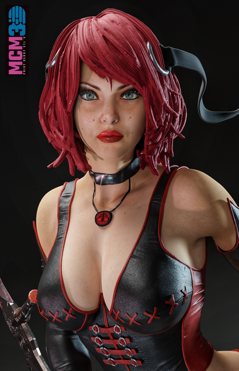 Blood Rayne Resin Art (Design by MCM3D Studios)