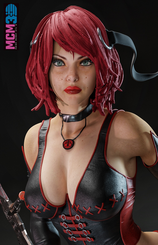 Blood Rayne Resin Art (Design by MCM3D Studios)