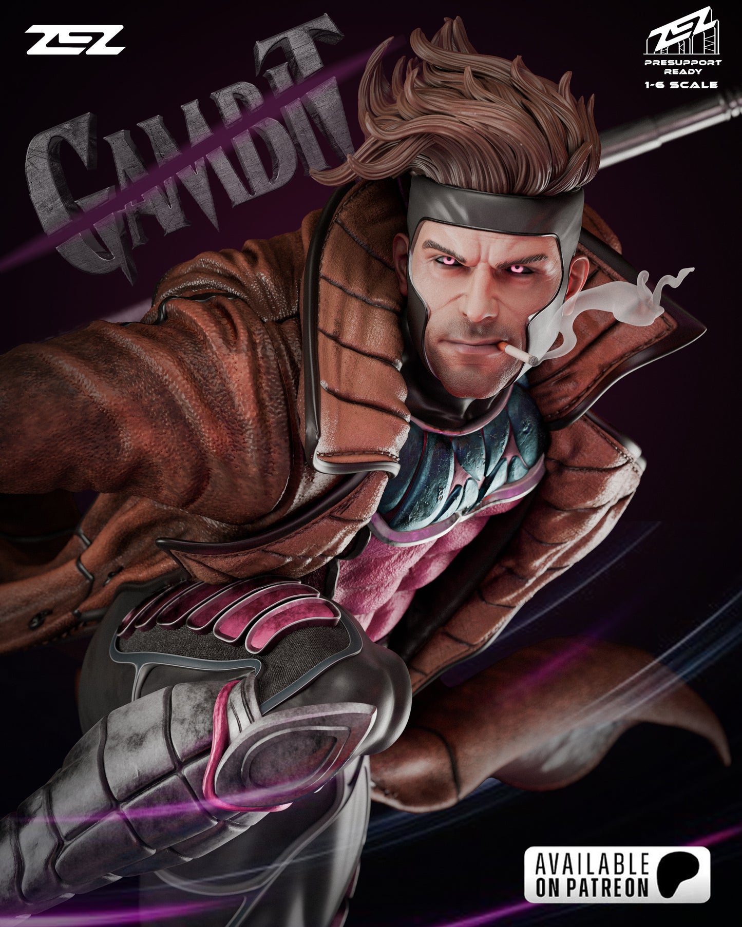 Gambit Resin Sculpture Fan Art - MTO (ZEZ)