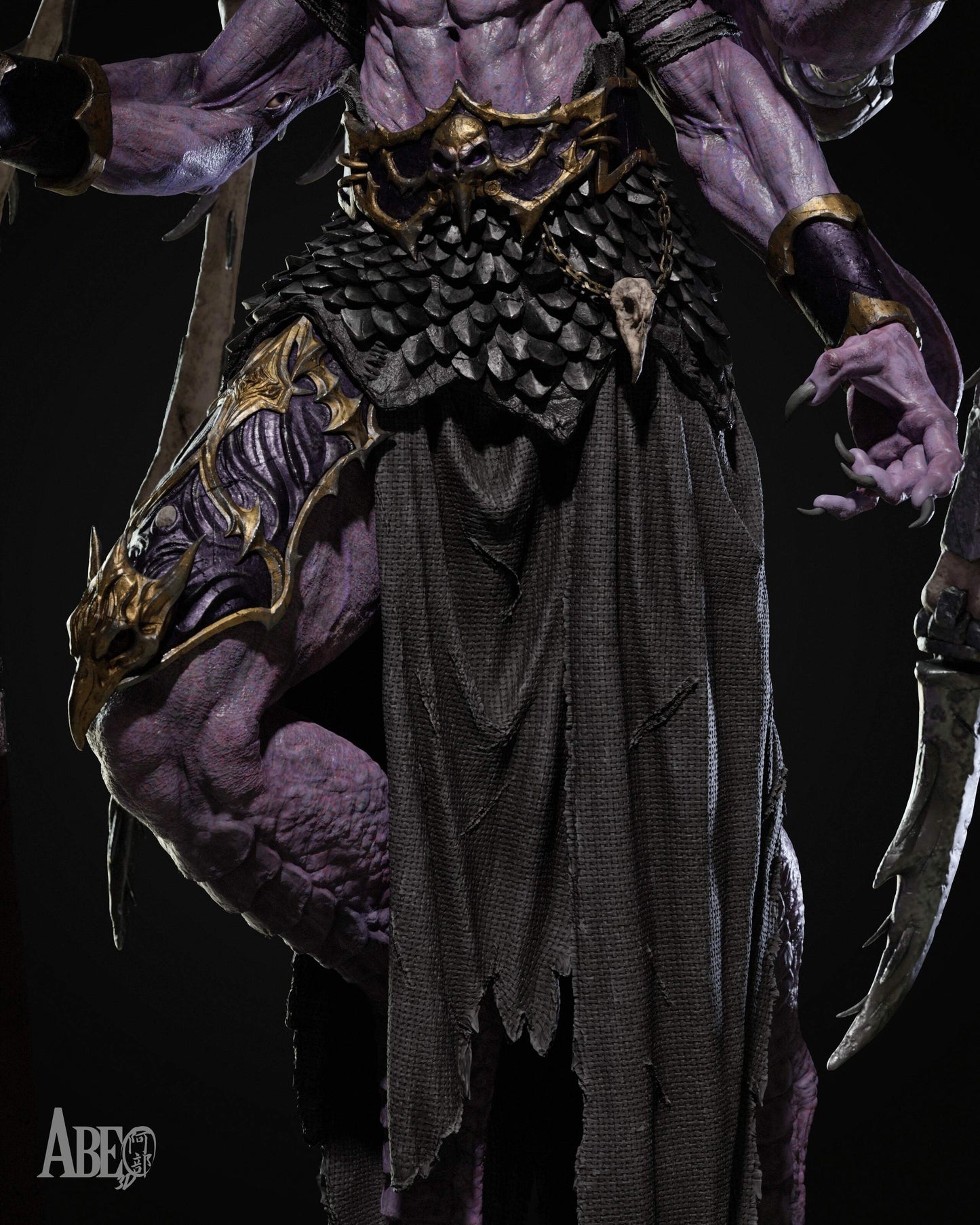 Ninefold Sorcerer Resin Art (Design by Abe3D)