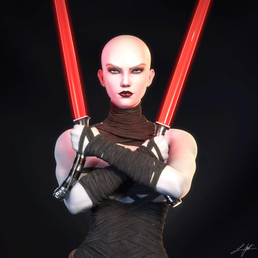 Asajj Ventress Resin Fan Art - MTO (Design by Abe3D)