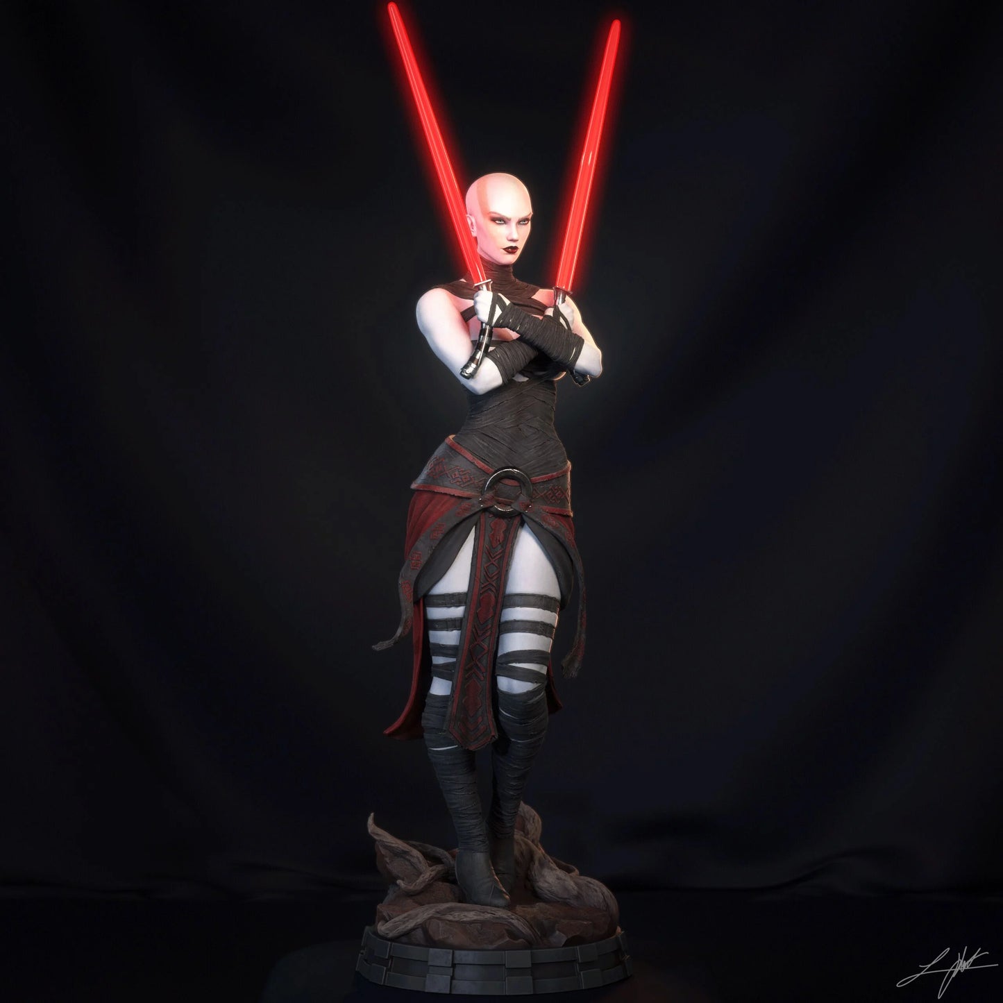 Asajj Ventress Resin Fan Art - MTO (Design by Abe3D)