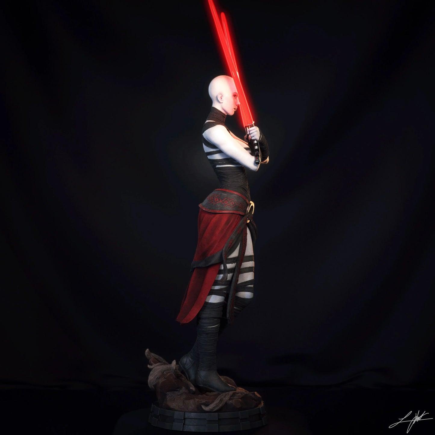 Asajj Ventress Resin Fan Art - MTO (Design by Abe3D)
