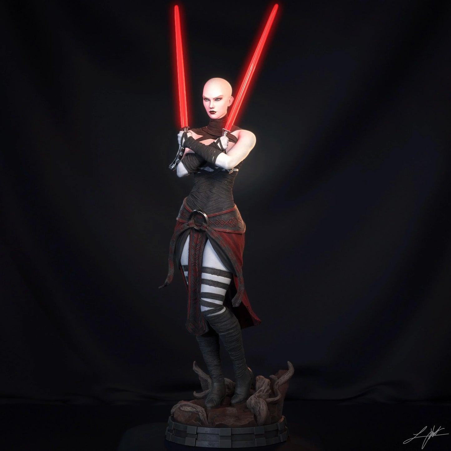 Asajj Ventress Resin Fan Art - MTO (Design by Abe3D)