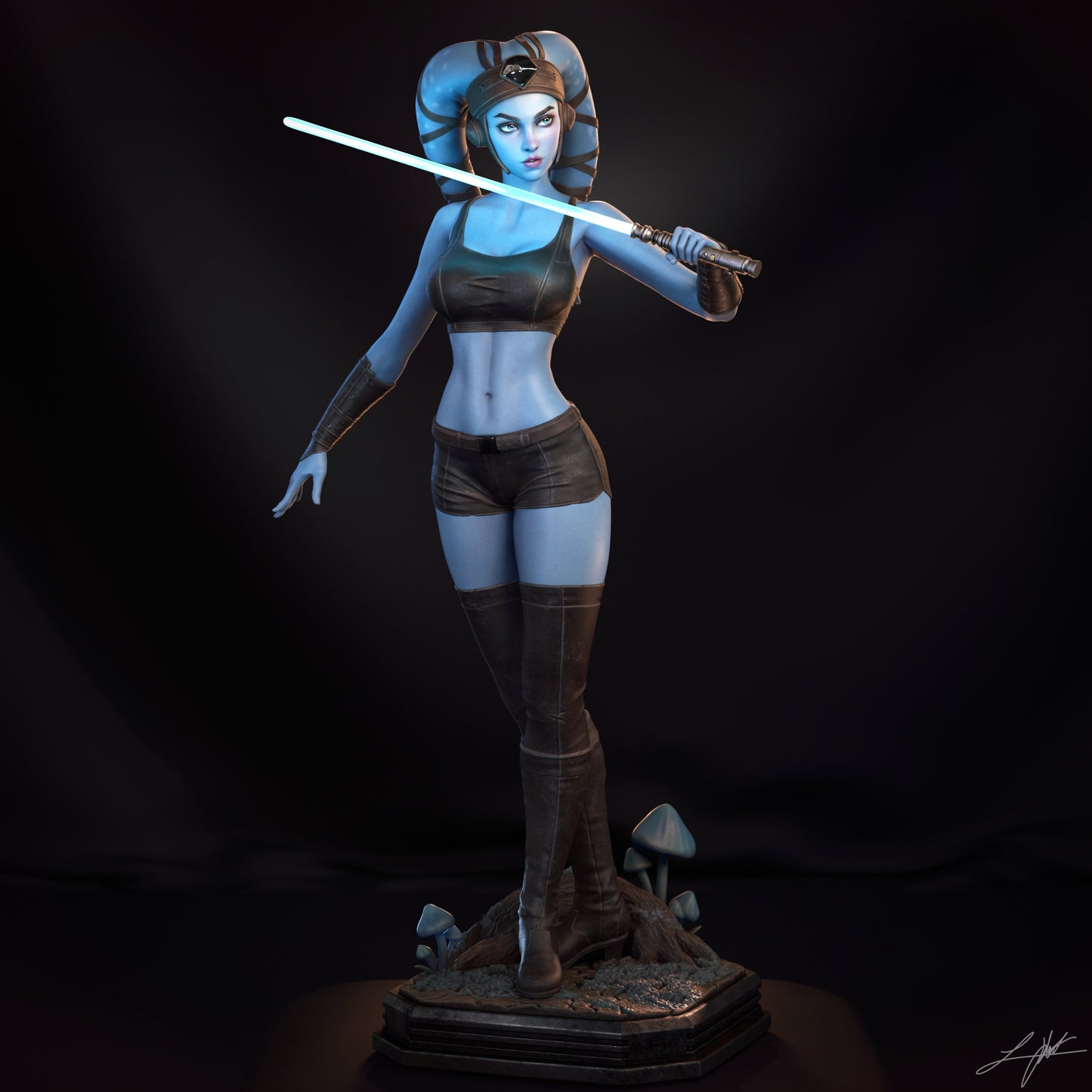 Aayla Secura Resin Fan Art - MTO (Design by Abe3D)