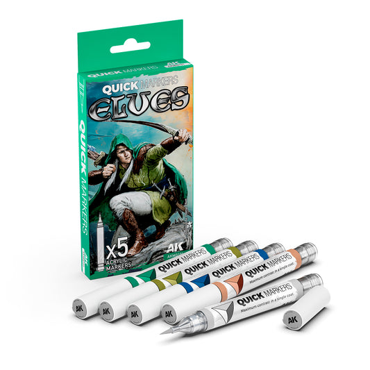 AK Quick Gen Markers Elves Set - Acrylic Brush Marker