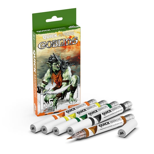 AK Quick Gen Markers Goblins Set - Acrylic Brush Marker