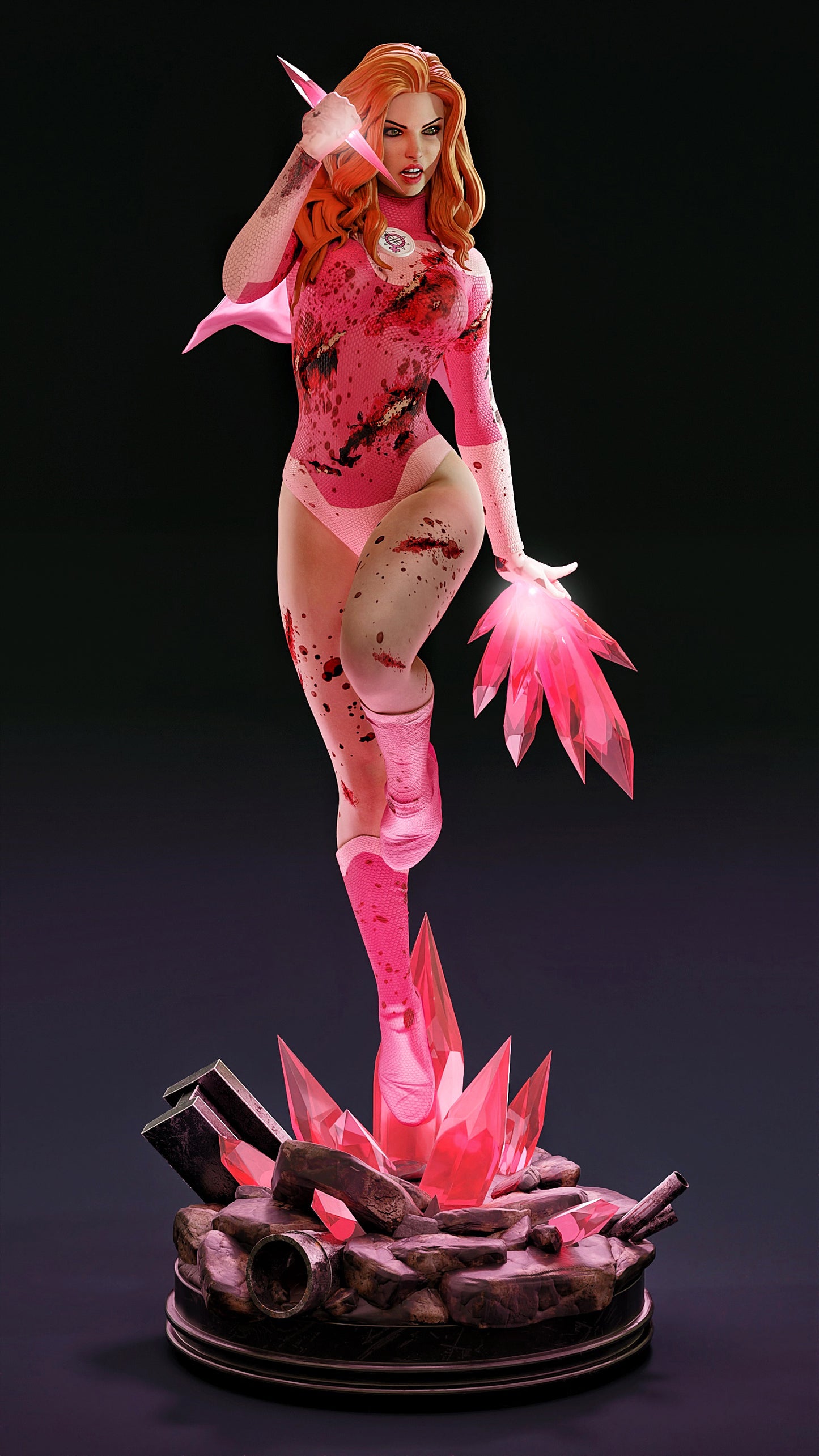 Atom Eve Resin Art (Design by MCM3D Studios)