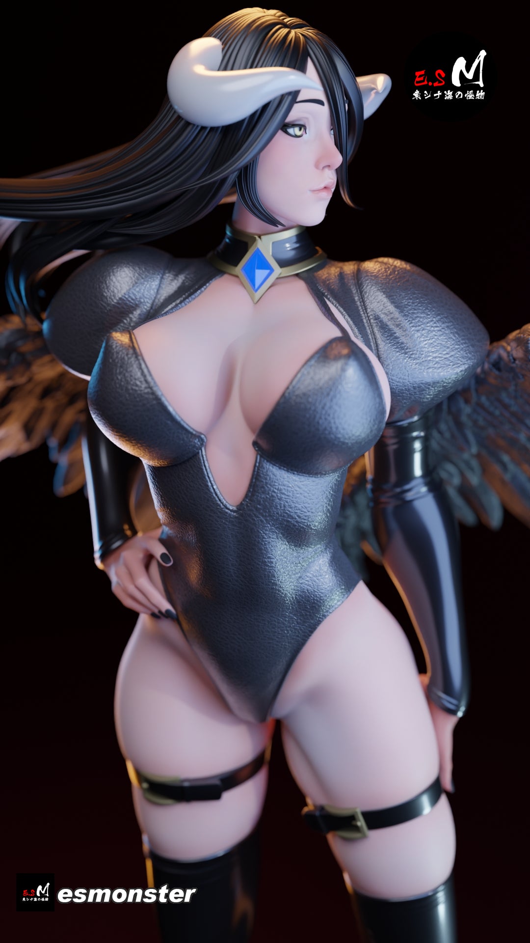 Albedo Overlord Resin Art (East Sea Monster Version)