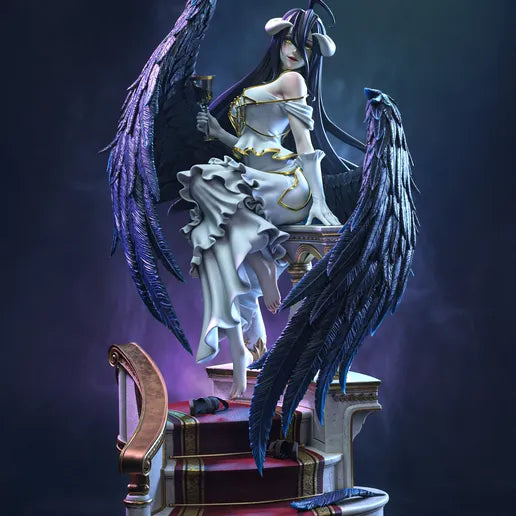 Albedo Overlord Resin Art (Tanuki Version)