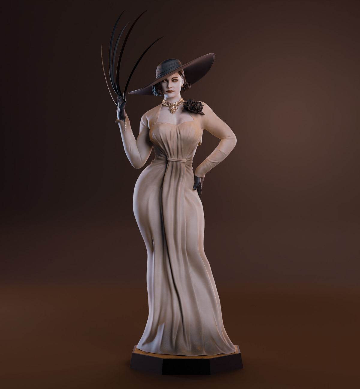 Lady Dimitrescu Resin Art (Design by Abe3D)