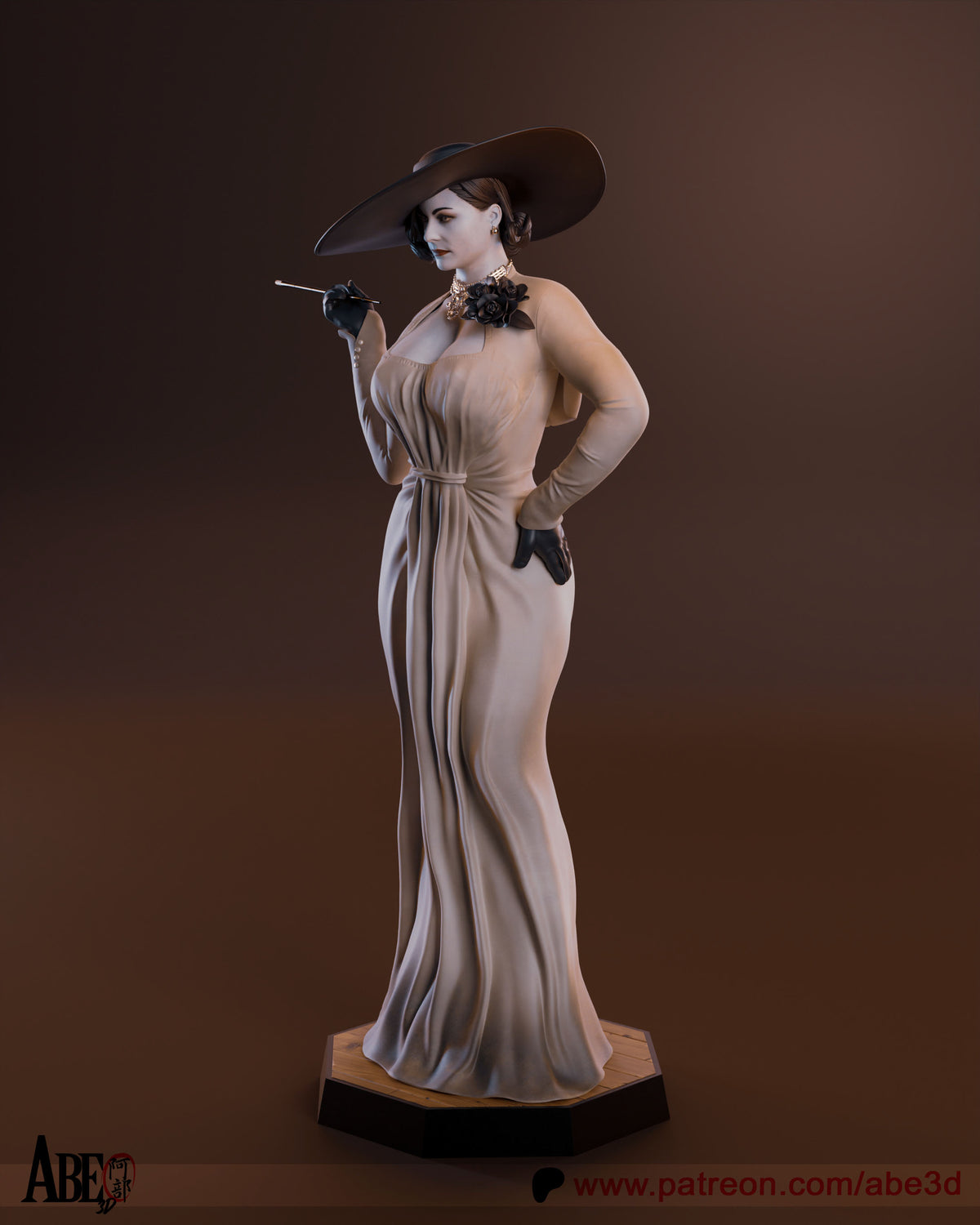 Lady Dimitrescu Resin Art (Design by Abe3D)