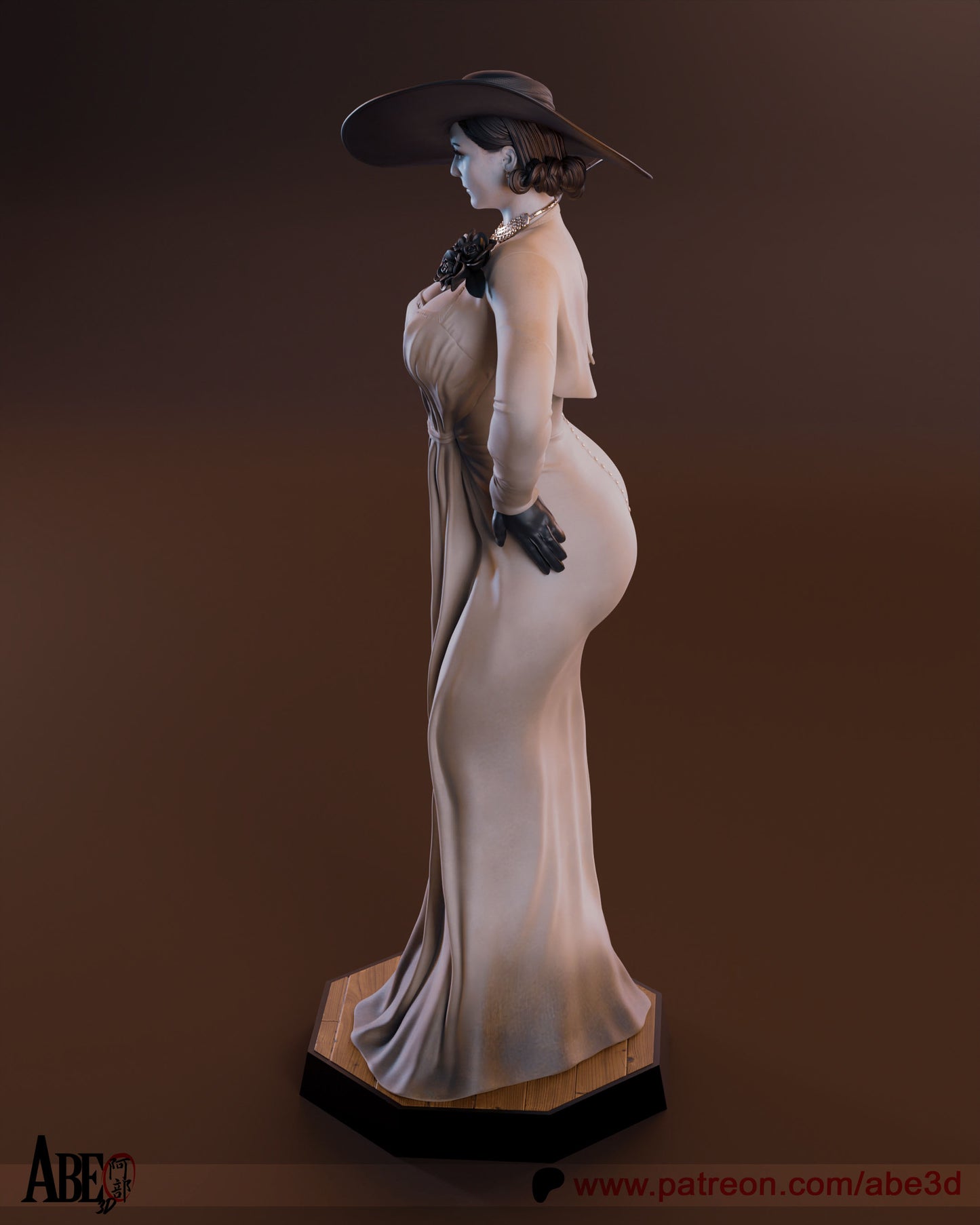 Lady Dimitrescu Resin Art (Design by Abe3D)