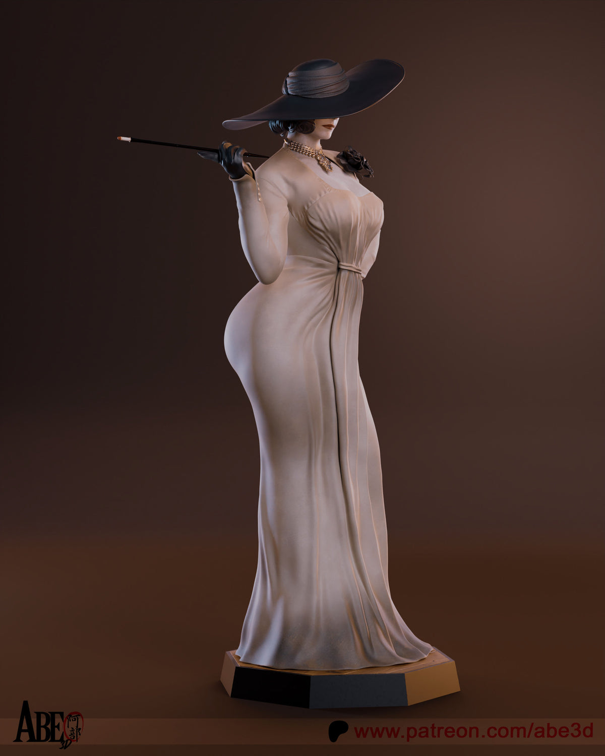 Lady Dimitrescu Resin Art (Design by Abe3D)