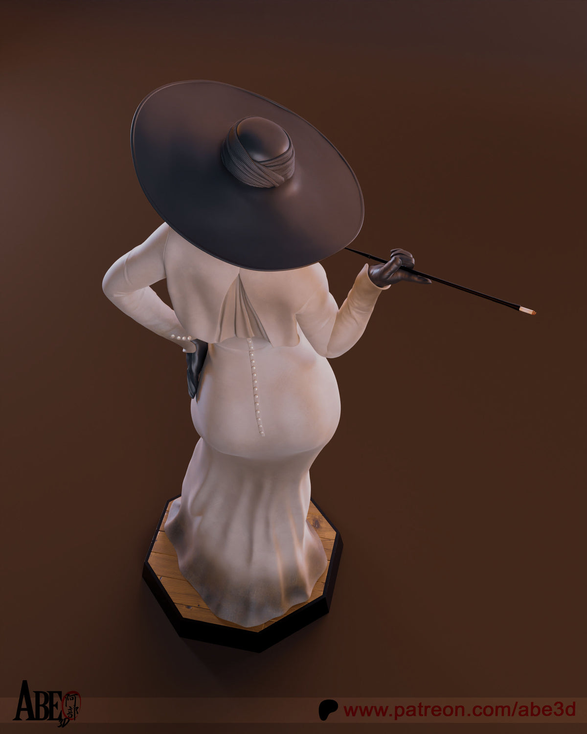 Lady Dimitrescu Resin Art (Design by Abe3D)