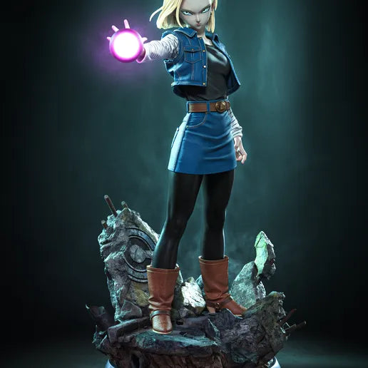 Android 18 Dragonball Z Resin Art (Tanuki Version)