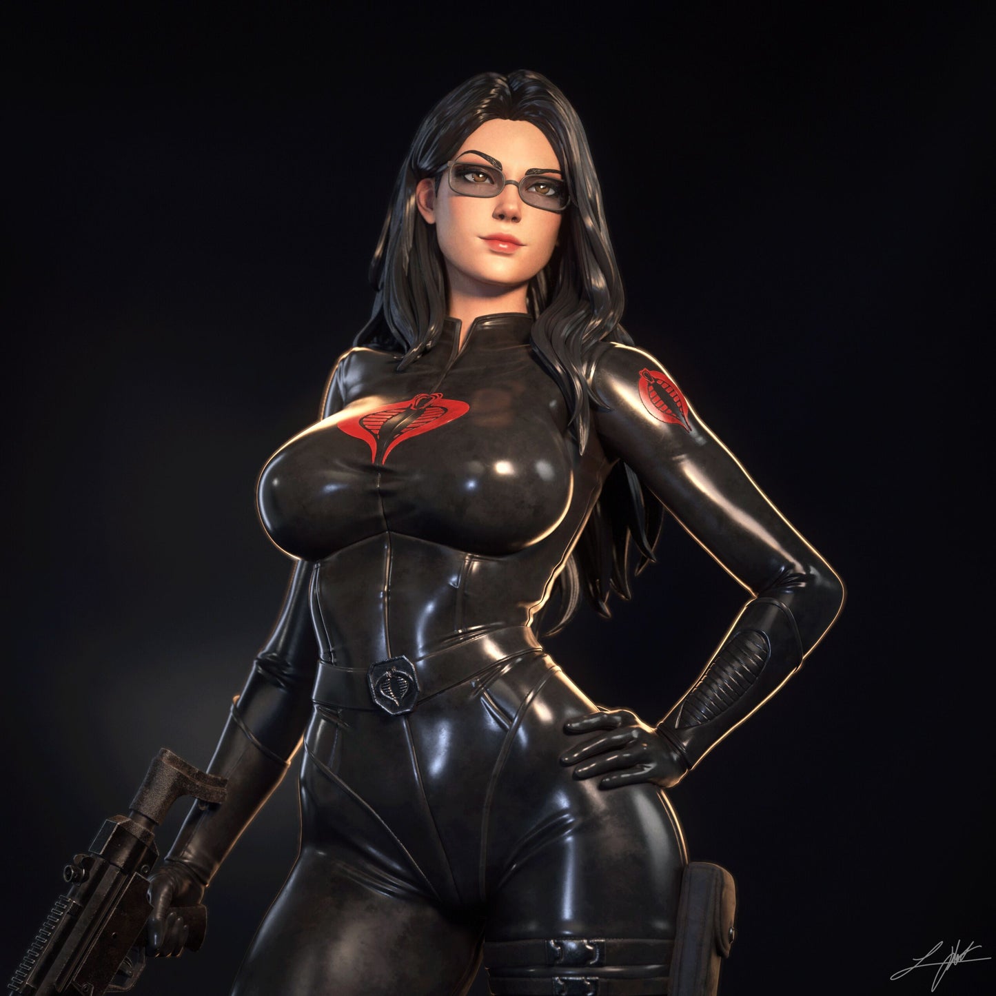 GI Joe Baroness Resin Fan Art - MTO (Design by Abe3D)