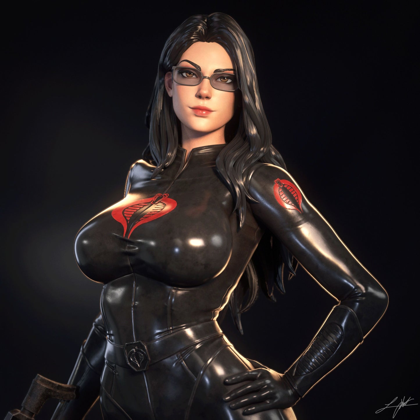 GI Joe Baroness Resin Fan Art - MTO (Design by Abe3D)