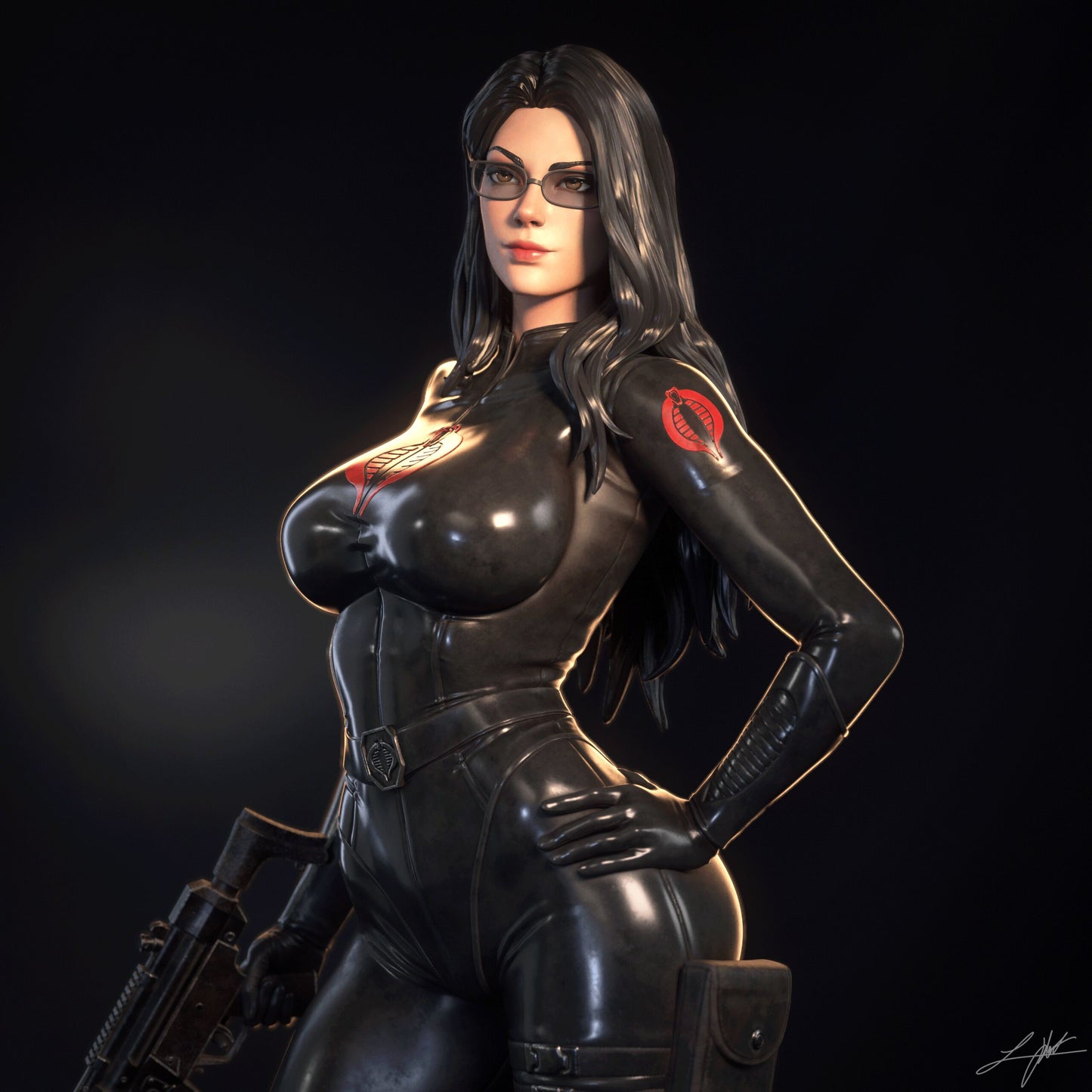 GI Joe Baroness Resin Fan Art - MTO (Design by Abe3D)