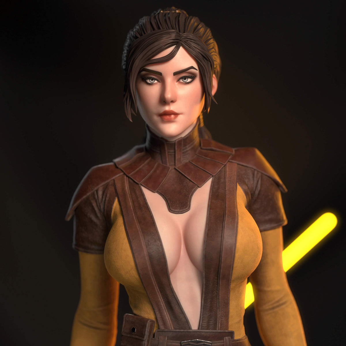 Bastila Shan Star Wars Knights of the Old Republic Resin Art (Design by Abe3D)