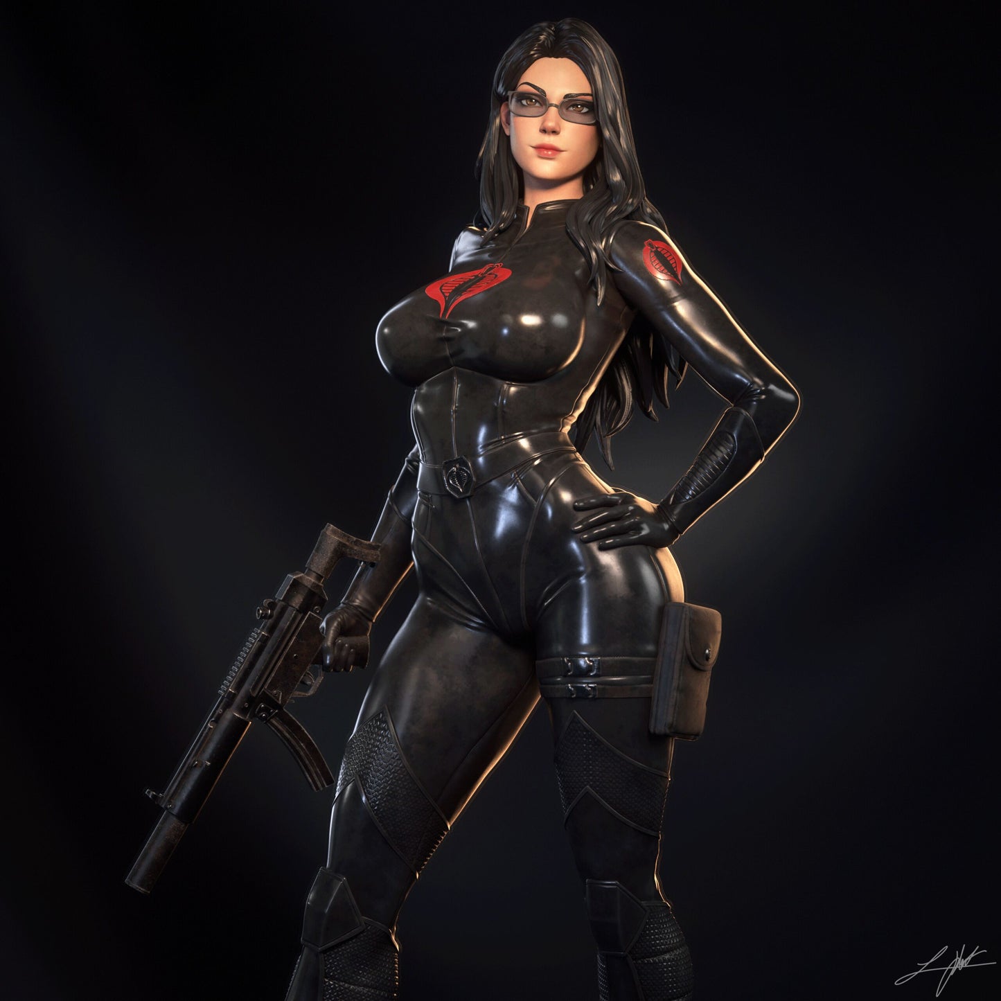 GI Joe Baroness Resin Fan Art - MTO (Design by Abe3D)