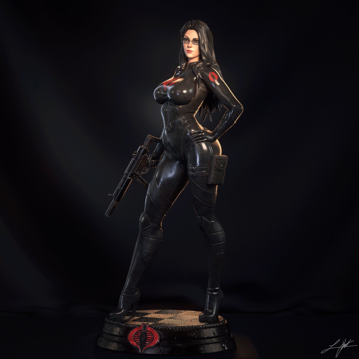 GI Joe Baroness Resin Fan Art - MTO (Design by Abe3D)
