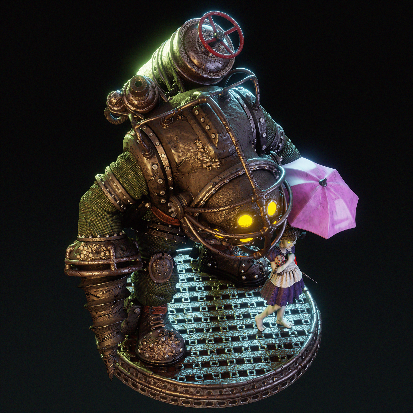 Bioshock Big Daddy Resin Art - MTO (Design by CA3D)