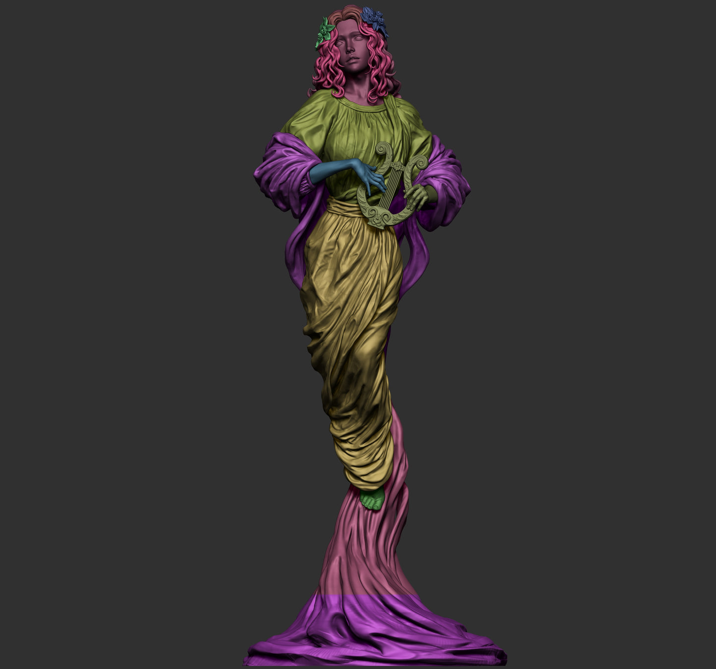 Muse Resin Sculpture (Design by CA3D Studios)