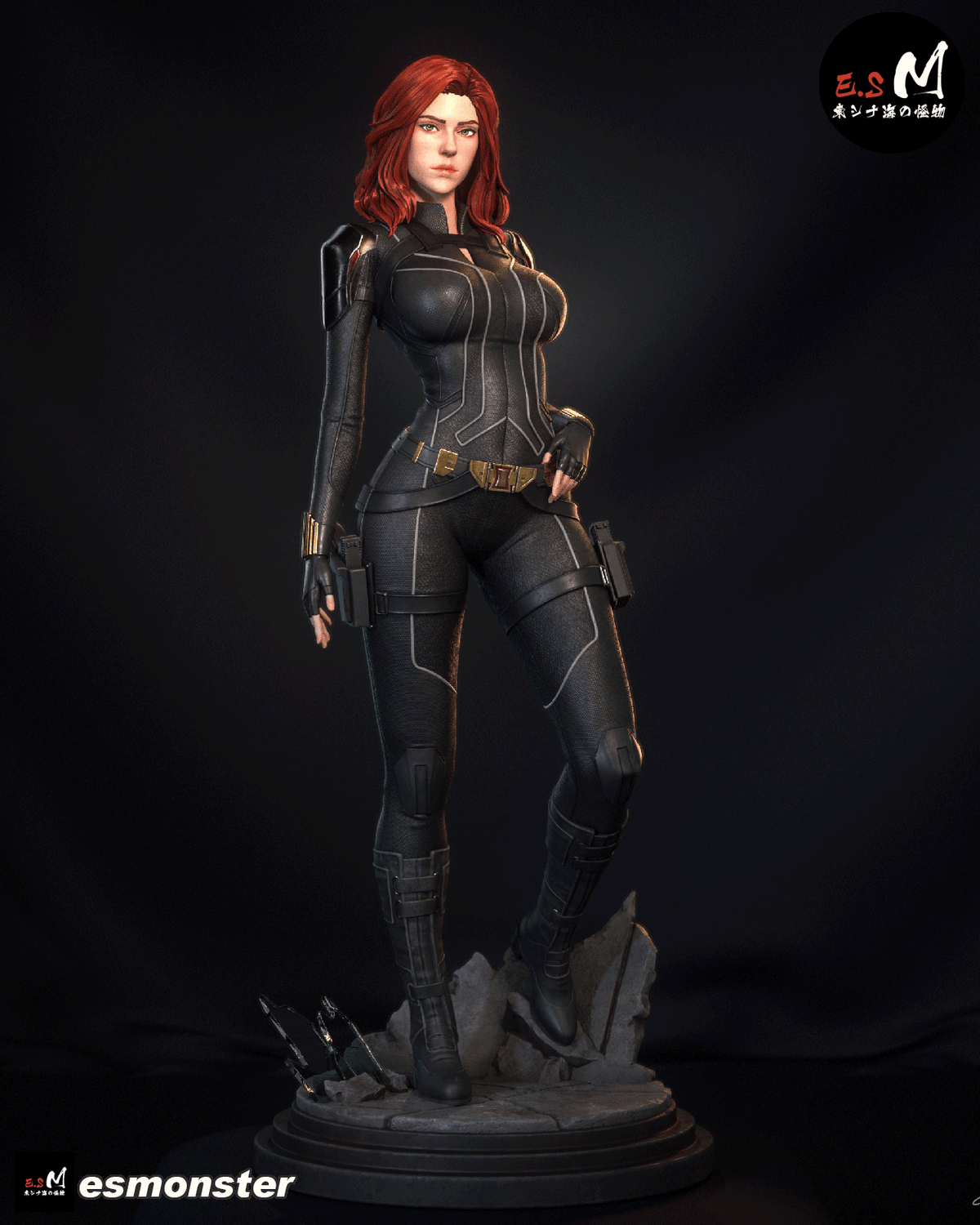 Black Widow Resin Art (East Sea Monster Version)