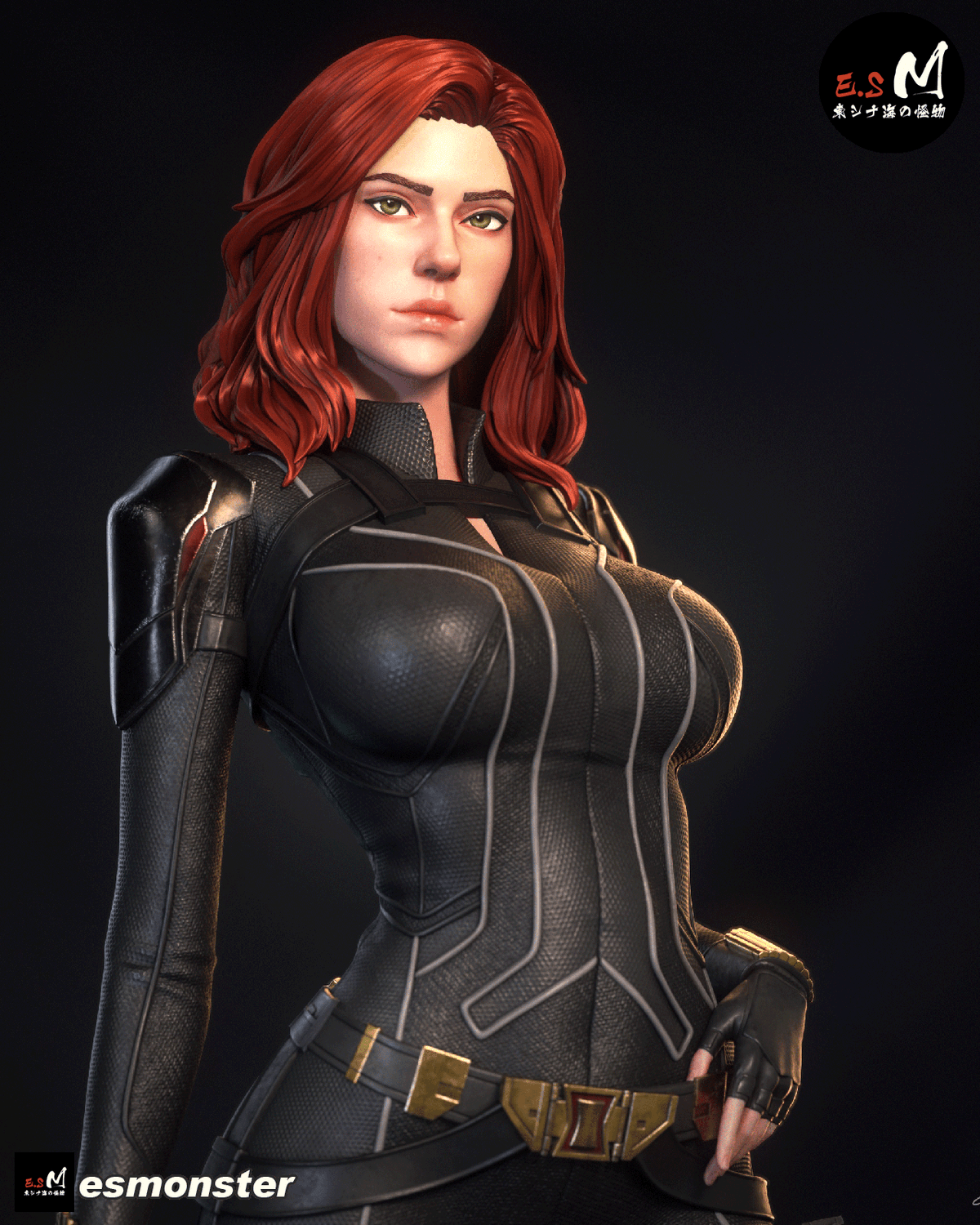 Black Widow Resin Art (East Sea Monster Version)