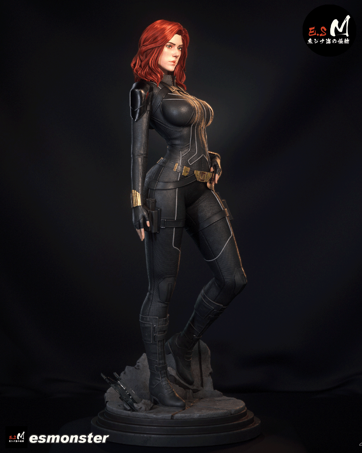 Black Widow Resin Art (East Sea Monster Version)