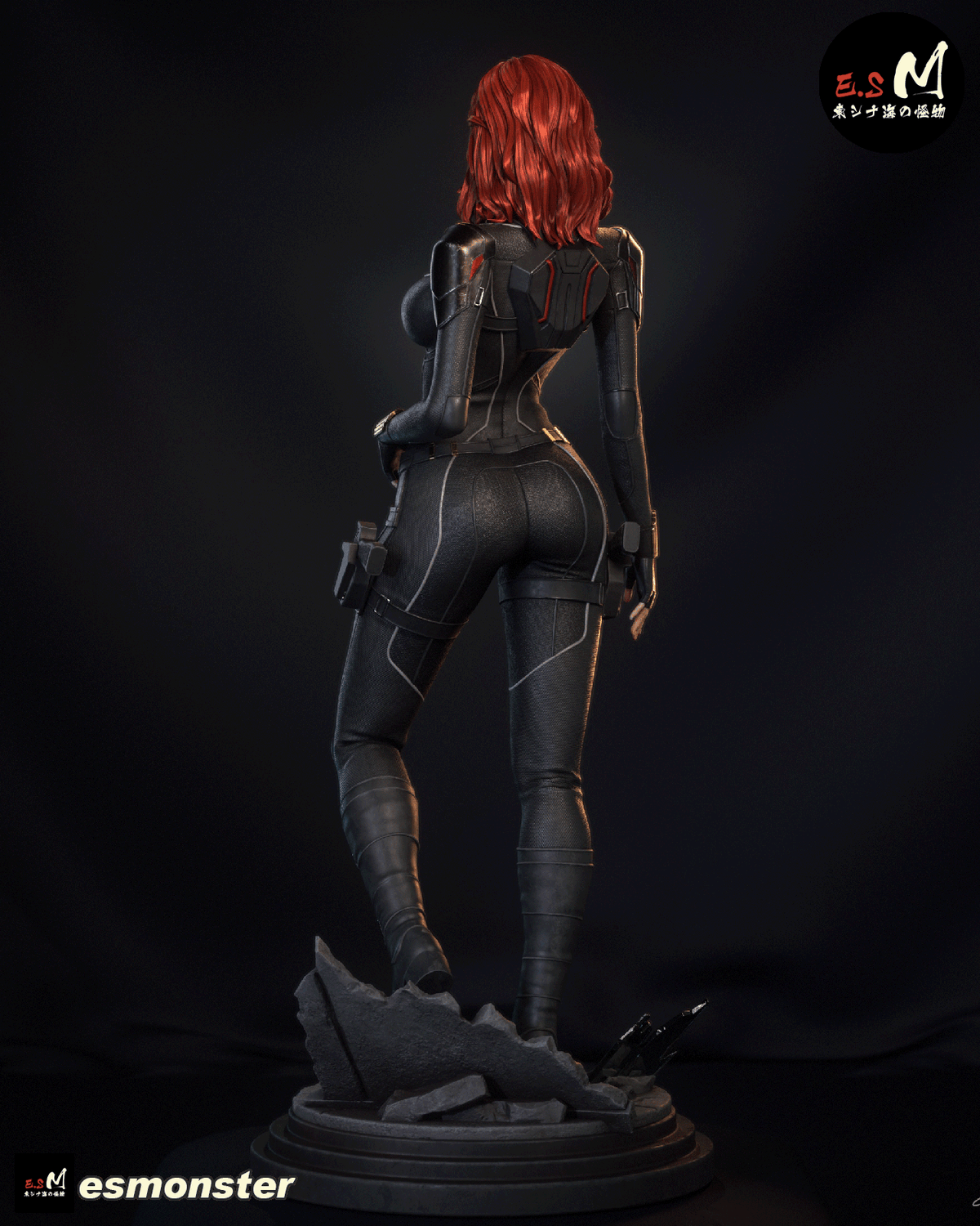 Black Widow Resin Art (East Sea Monster Version)