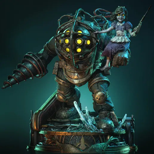 Big Daddy Bioshock Resin Art (Tanuki Version)